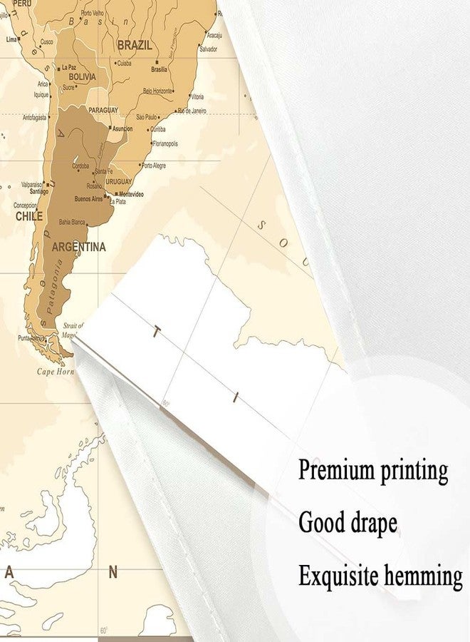 Drgilau Vintage Map Wall Hanging, Retro Maps Tapestry Old World Map Tapestry for Kids Student - Asia Europe America Africa Wall Decor, Maps of World Wall Arts for Bedroom Living Room 60X40 Inch - Image 4